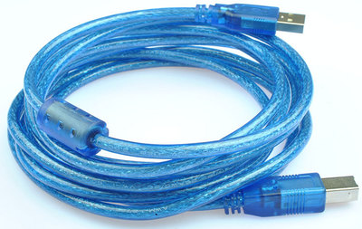 【USB2.0/打印线 A/B 透明蓝复印机打印usb方口线打印线 移动硬盘线】价格,厂家,图片,接口连接线,慈溪市崇寿镇新浪电子厂-